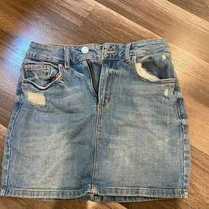 Garage Light Wash Skirt